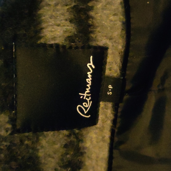 Reitmanz Woolen Plaid Coat with hoodie. Rarely used. - Picture 4 of 5